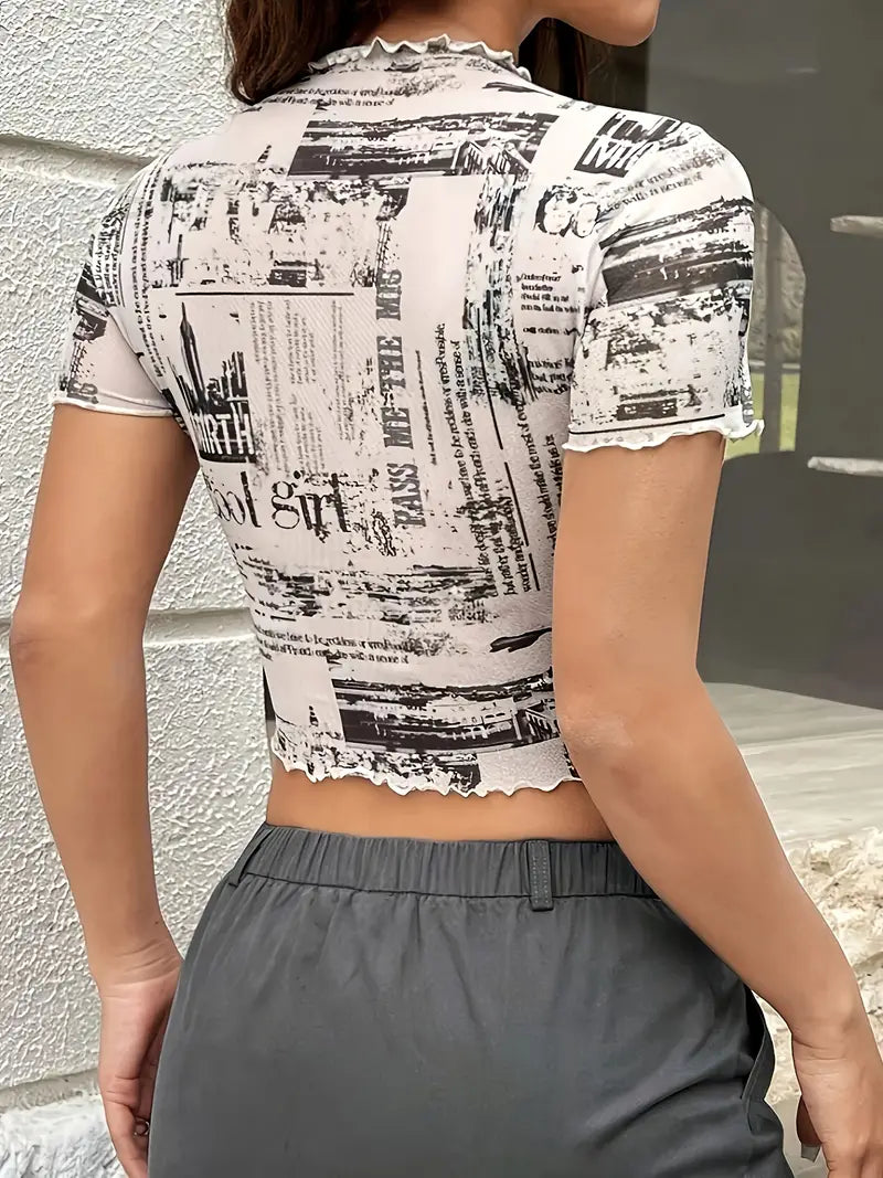 Casual Lightweight Printed Tee β Perfect for Spring & Summer